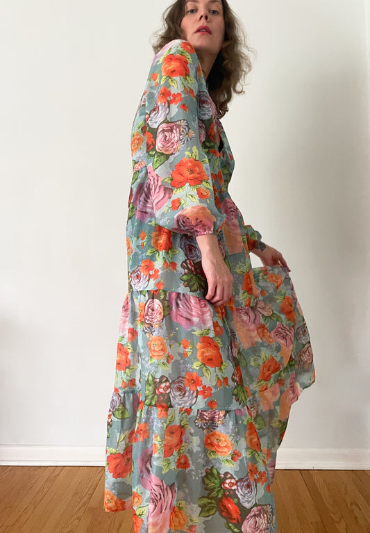 Vintage Floral Maxi