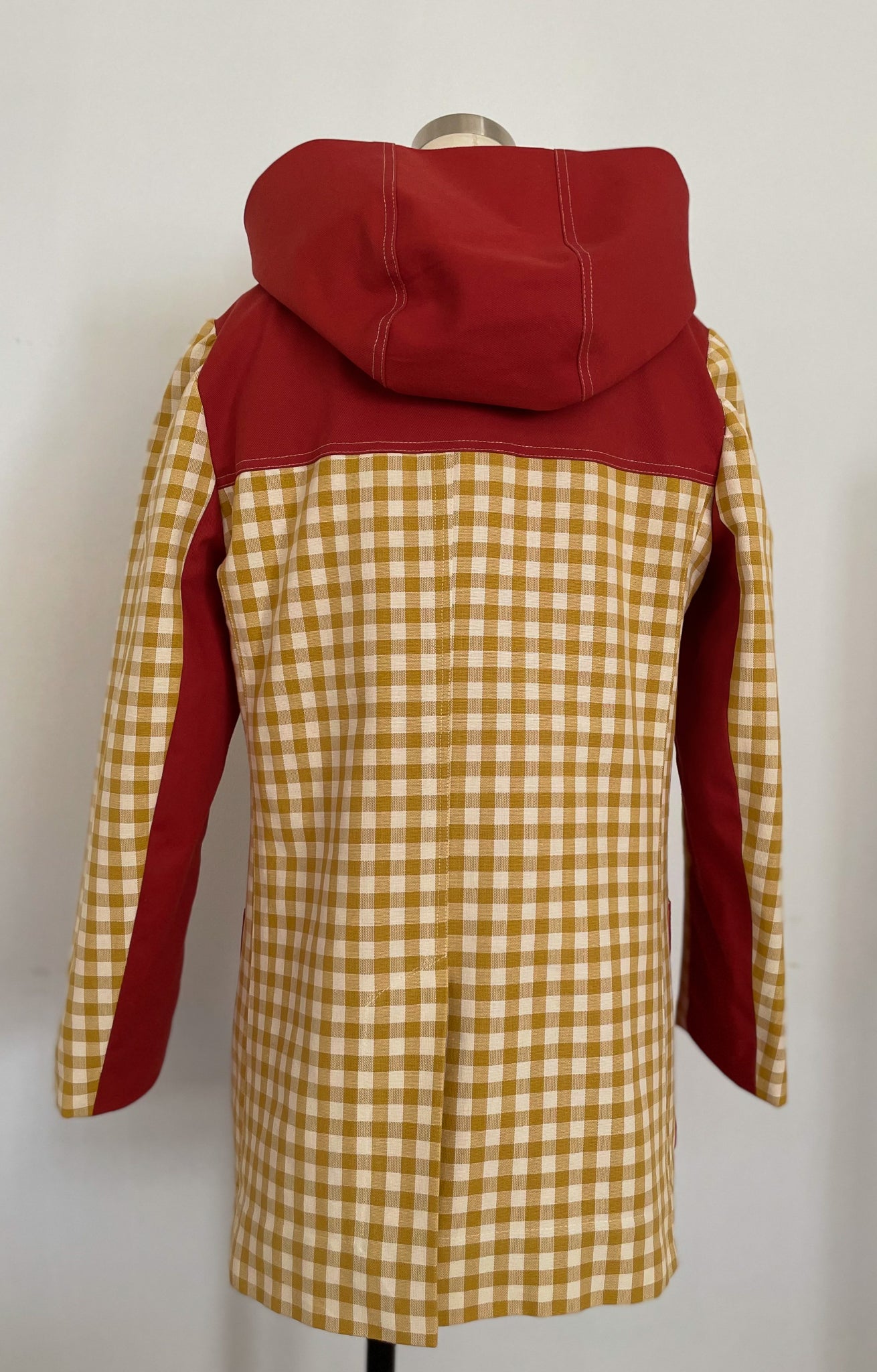 Yellow Check Duffle Jacket