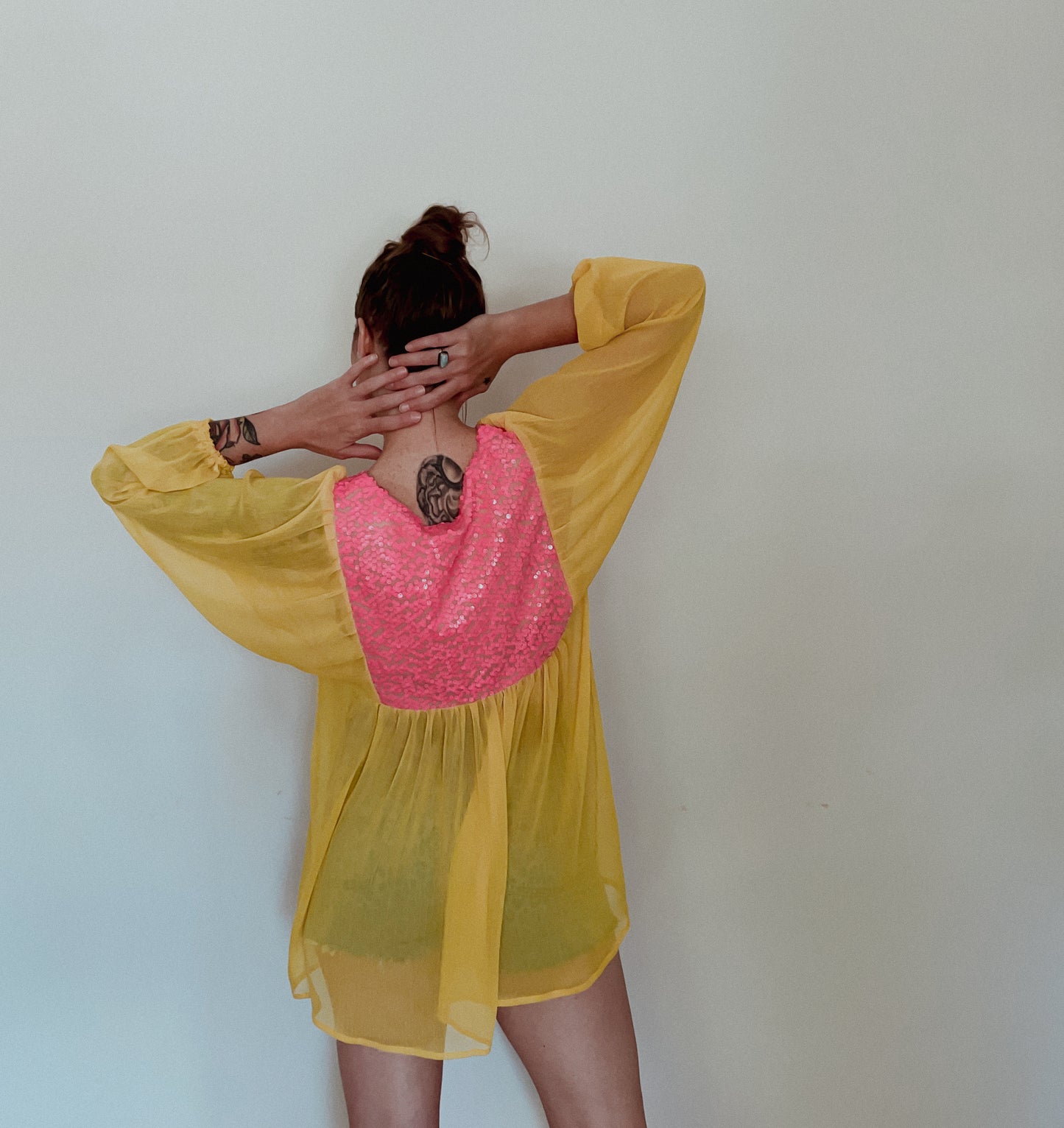 Pink & Yellow Dazzle Dolly Tunic