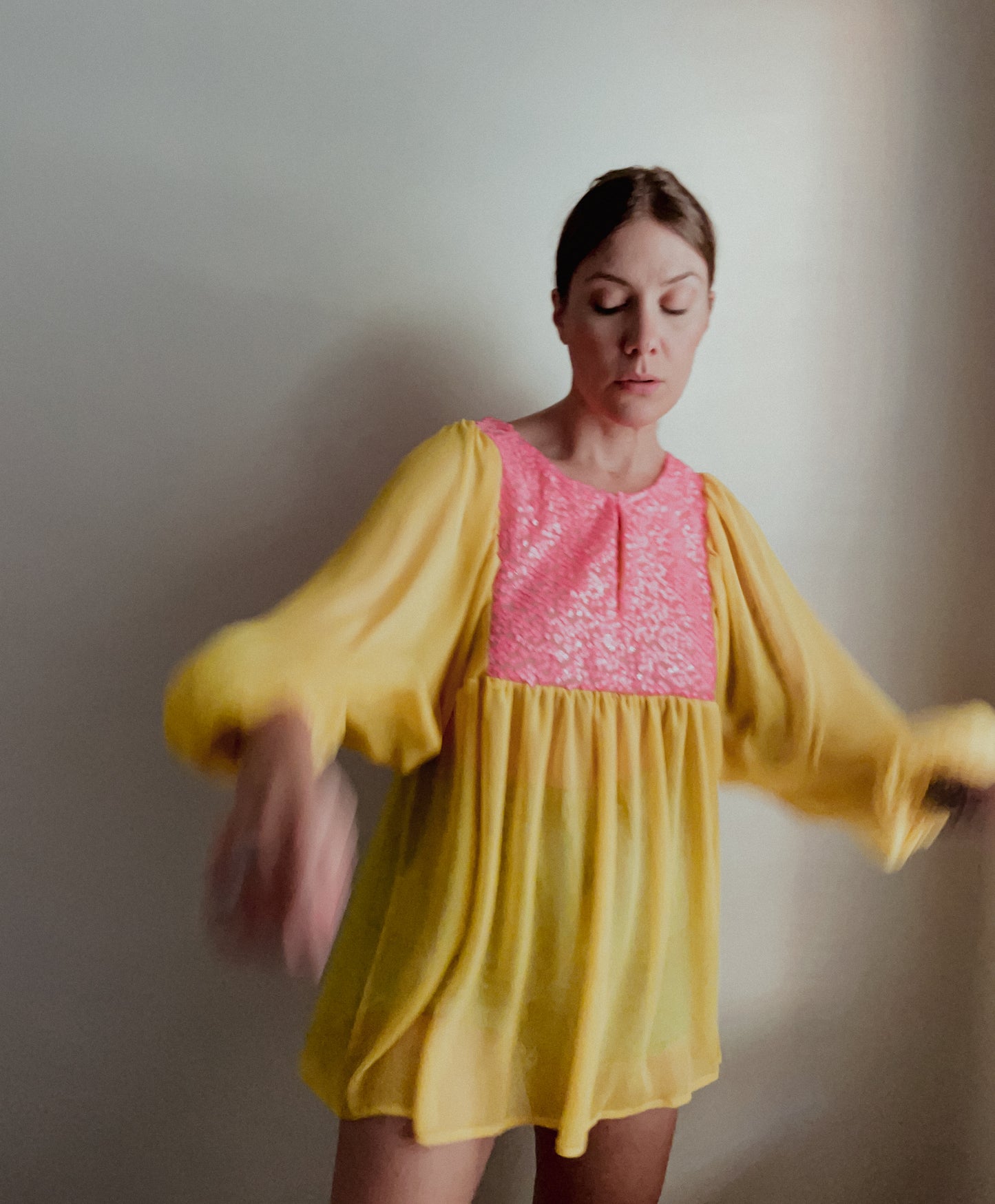 Pink & Yellow Dazzle Dolly Tunic